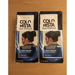 New 2 L'Oreal Colorista Hair Makeup Blue Color